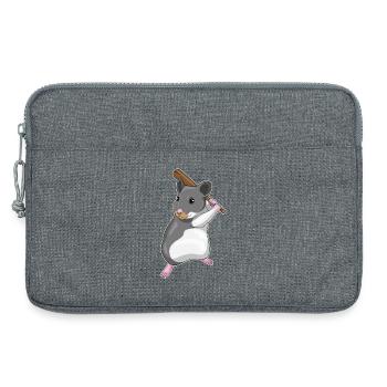 Hamster Baseball Batte de Baseball - Sacoche pour ordinateur portable 13 pouces - gris chiné - Devant