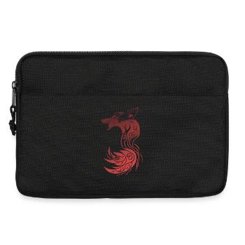 Roter Tribal Fantasy Fuchs - Laptoptasche 13" - Schwarz - Vorne