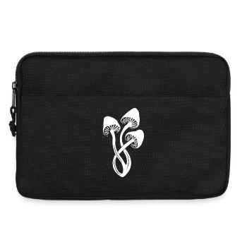 Weißes Pilz-Trio - Laptoptasche 13" - Schwarz - Vorne