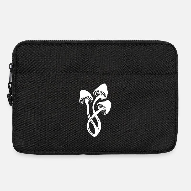 Weißes Pilz-Trio - Laptoptasche 13" - Schwarz