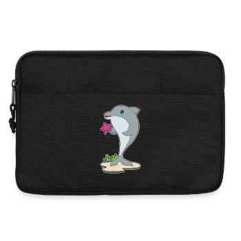 Dolphin Starfish - Laptop bag 13" - black - Front