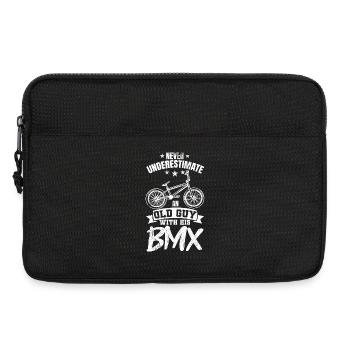BMX Grandpa - Laptop bag 13" - black - Front