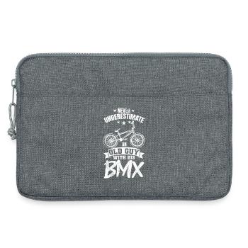 BMX Opa - Laptoptasche 13" - Grau meliert - Vorne