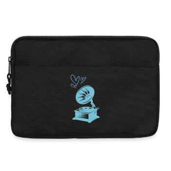 Music Gramophone Retro - Laptop bag 13" - black - Front