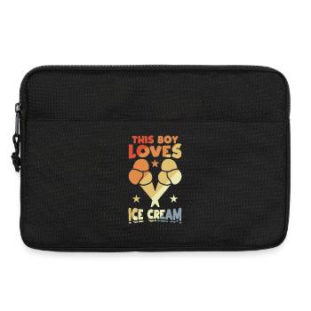 Dieser Junge liebt Eiscreme - Laptoptasche 13" - Schwarz - Vorne