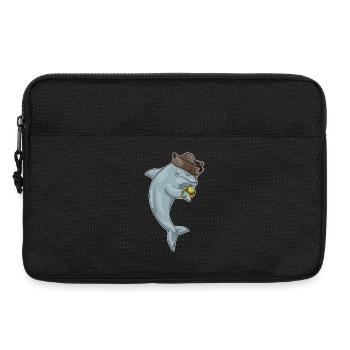Dolphin Pirate Crochet Main - Sacoche pour ordinateur portable 13 pouces - noir - Devant