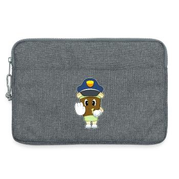 Coffee Policeman Whistle Police - Laptop bag 13" - heather grey - Front