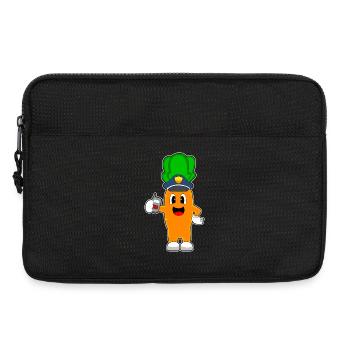 Karotte Polizist Mikrofon Polizei - Laptoptasche 13" - Schwarz - Vorne