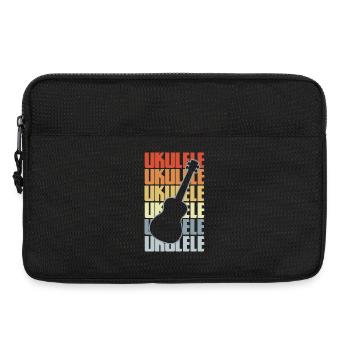 Vintage Ukulele - Laptoptasche 13" - Schwarz - Vorne