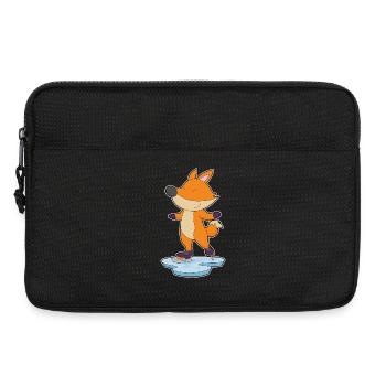 Fuchs Eislaufen Schlittschuhe - Laptoptasche 13" - Schwarz - Vorne