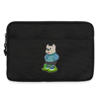 Echarpe d’hiver pour chien - Sacoche pour ordinateur portable 13 pouces - noir - Devant