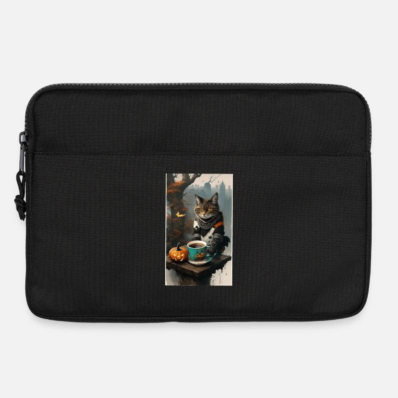 Cat dressed halloween - Laptop bag 13" - black