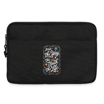Jésus Le Chemin La Vérité La Vie - Sacoche pour ordinateur portable 13 pouces - noir - Devant