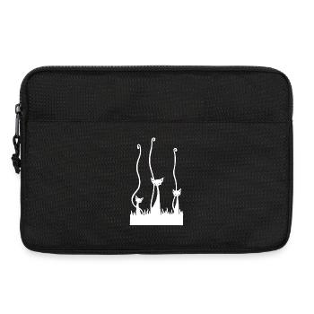 The Three White Cats - Laptop bag 13" - black - Front