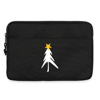 Fir Star Christmas Xmas Christmas skandi - Laptop bag 13" - black - Front