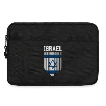 Flagge Israels, israelischer Stolz - Laptoptasche 13" - Schwarz - Vorne