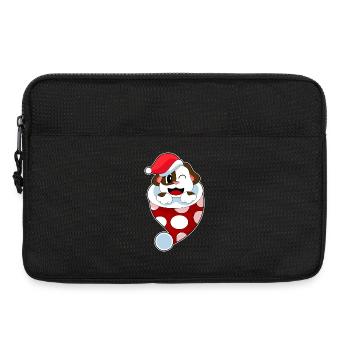 Chaussette de Noël pour chien - Sacoche pour ordinateur portable 13 pouces - noir - Devant