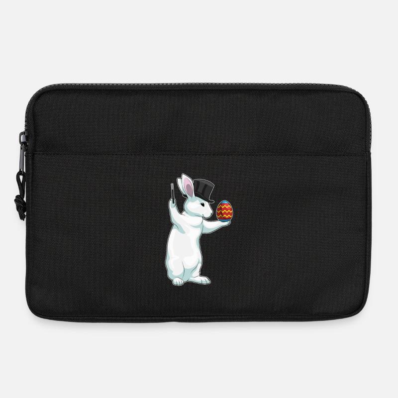 Hase Ostern Osterei Zauberer - Laptoptasche 13" - Schwarz