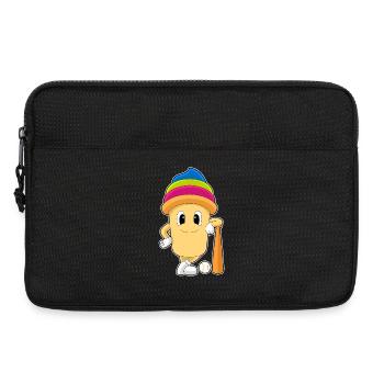 Cupcake Baseball Baseballschläger Sport - Laptoptasche 13" - Schwarz - Vorne