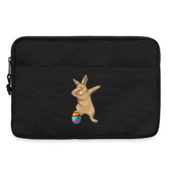 Danse hip-hop de Pâques Bunny - Sacoche pour ordinateur portable 13 pouces - noir - Devant
