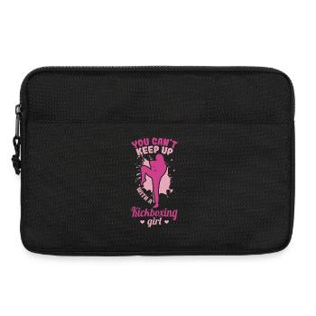 You Can't Keep Up With A Kickboxing Girl - Laptop bag 13" - black - Front