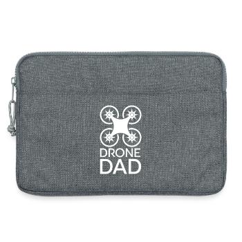 Drone Papa Cool Papa Drôle Dictons Volant Logo - Sacoche pour ordinateur portable 13 pouces - gris chiné - Devant