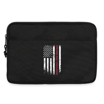 Drapeau du défi du papa fort - Sacoche pour ordinateur portable 13 pouces - noir - Devant