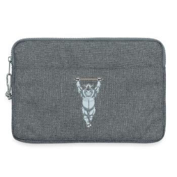 Rhino Bodybuilder Pull-Ups Bodybuilding - Laptop bag 13" - heather grey - Front