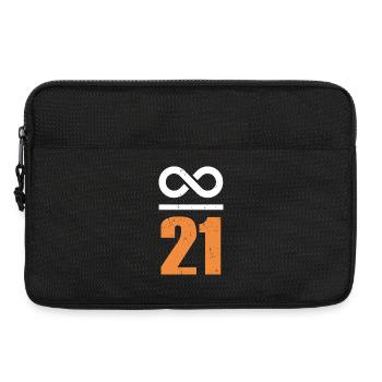 Bitcoin Sprüche Wertspeicher Unendlich 21 Millione - Laptoptasche 13" - Schwarz - Vorne