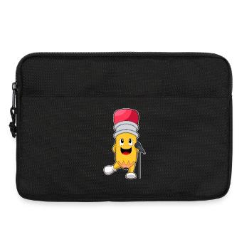 Crayon, Chanteur, Microphone, Musique - Sacoche pour ordinateur portable 13 pouces - noir - Devant