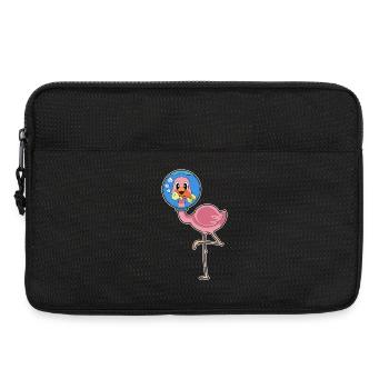 Poisson flamant rose - Sacoche pour ordinateur portable 13 pouces - noir - Devant