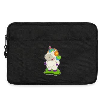 Musique casque Unicorn - Sacoche pour ordinateur portable 13 pouces - noir - Devant