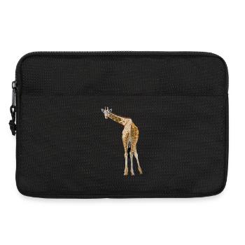 Giraffe grüßt aus der Savanne - Laptoptasche 13" - Schwarz - Vorne