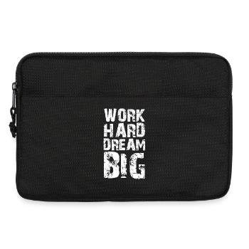 Work Hard Dream Big - Laptop bag 13" - black - Front