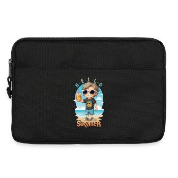 Hallo Sommer - Laptoptasche 13" - Schwarz - Vorne