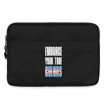 LGBT Pride Month - Embrace Your True Colors - Laptop bag 13" - black - Front
