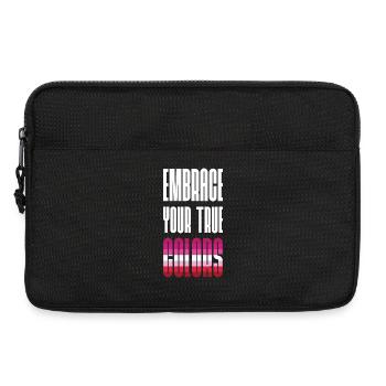 LGBT Pride Month - Umarme dein wahres Gesicht - Laptoptasche 13" - Schwarz - Vorne