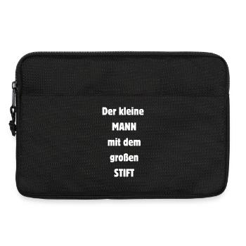 The little MAN with the big PEN Malle Fun - Laptop bag 13" - black - Front