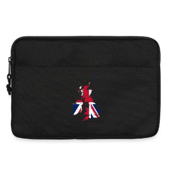 United Kingdom Flag Landscape England - Laptoptasche 13" - Schwarz - Vorne