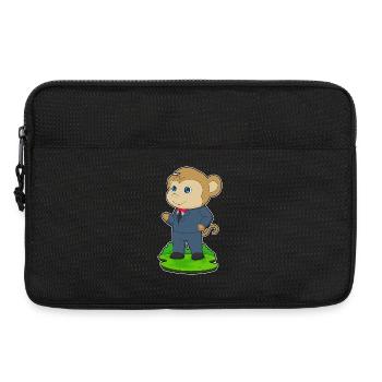 Costume de mariage Monkey Groom - Sacoche pour ordinateur portable 13 pouces - noir - Devant