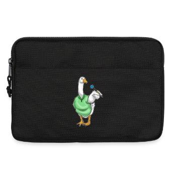 Ente Dart Dartpfeil - Laptoptasche 13" - Schwarz - Vorne