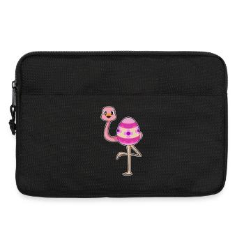 Oeuf de Pâques Flamingo - Sacoche pour ordinateur portable 13 pouces - noir - Devant