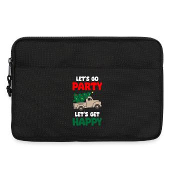 Lets Go Party Lets Get Happy Christmas - Laptoptasche 13" - Schwarz - Vorne