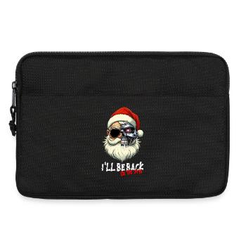 Cyber Santa Claus Terminator I ́LL BE BACK - Laptop bag 13" - black - Front