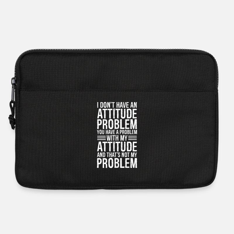 I don't have an attitude problem - Laptop bag 13" - black