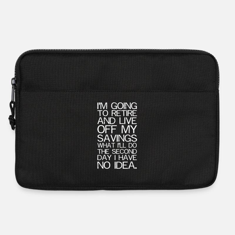 Ich werde in Rente gehen und leben - Laptoptasche 13" - Schwarz