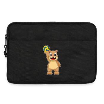 Ours Joueur de volley-ball Volley-ball - Sacoche pour ordinateur portable 13 pouces - noir - Devant