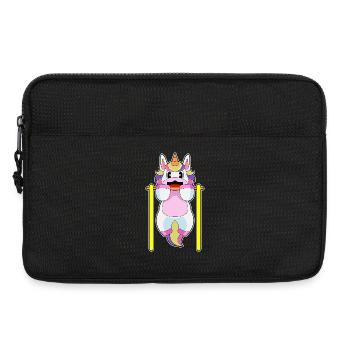 Licorne Bodybuilder Tractions Musculation - Sacoche pour ordinateur portable 13 pouces - noir - Devant
