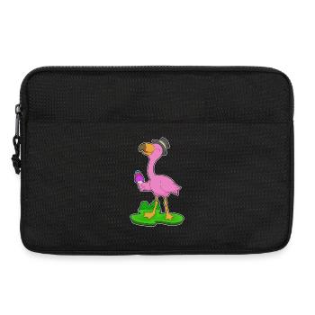 Flamingo Waffeleis - Laptoptasche 13" - Schwarz - Vorne