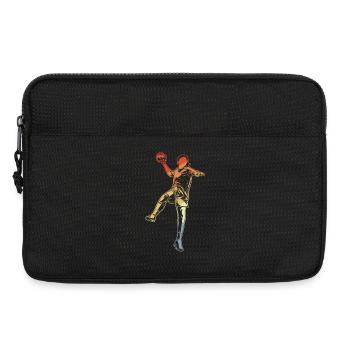 Handball fille look rétro - Sacoche pour ordinateur portable 13 pouces - noir - Devant
